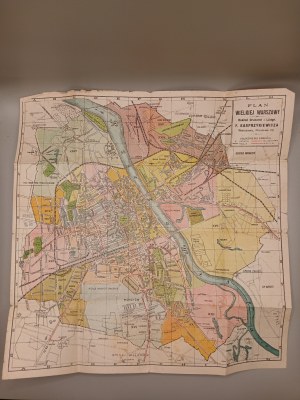 GUIDE TO WARSAW. WARSAW ADVERTISING AGENCY. [Circa 1930][ fold-out two city plans, electric streetcar schedule].