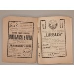 PRZEWODNIK PO WARSZAWIE. WARSZAWSKA AGENCJA REKLAMOWA. [ok. 1930][ rozkładane dwa plany miasta, rozkład jazdy tramwajów elektrycznych]