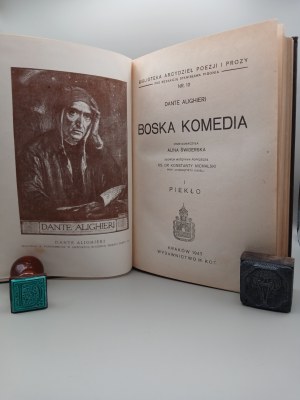 DANTE ALIGHIERI. THE DIVINE COMEDY. VOLUMES 1-3. TRANSLATED BY ALINA SWIDERSKA. KRAKOW 1947