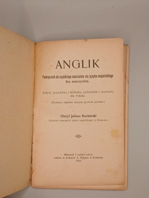 To America! First Travel Handbook for Poles in need of English. Cracow 1910