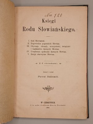 Paul Stalmach. Books of the Slavic Family. Cieszyn 1889