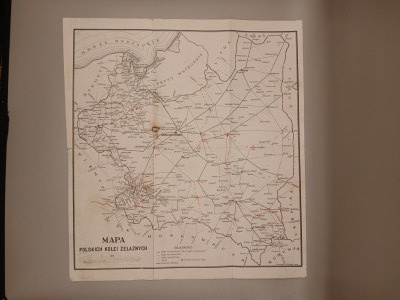 A BRIEF OUTLINE OF RAILROAD GEOGRAPHY FOR THE USE OF RAILROAD WORKERS FOR PROFESSIONAL EXAMINATIONS. WITH A RAILROAD MAP. LVIV 1925 [RARE].