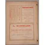 MUZA - KALENDARZ TEATRALNY ILUSTROWANY. LWÓW 1893 [dział informacyjny - przewodnik lwowski i galicyjski]