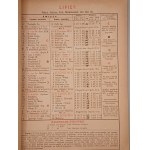 MUZA - KALENDARZ TEATRALNY ILUSTROWANY. LWÓW 1893 [dział informacyjny - przewodnik lwowski i galicyjski]
