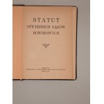 STATUT OFICERSKICH SĄDÓW HONOROWYCH. LWÓW 1927
