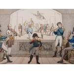 KARYKATURA ANTYNAPOLEOŃSKA. KONCERT LIPSKI - POCZĄTEK KOŃCA !!! ok. 1813-1814 rok!