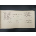 DUŻY, PAMIĄTKOWY ALBUM DLA DYREKTORA XI GIMNAZJUM im. Jana i Andrzeja Śniadeckich we LWOWIE - WŁADYSŁAWA PROBULSKIEGO W DNIU IMIENIN1930 ROK. UNIKAT!