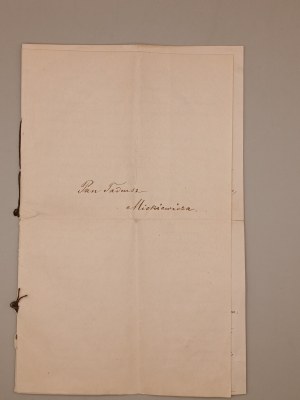 [PAN TADEUSZ] ANTONI ORŁOWSKI. ANTS-AN EROTIC POEM. Manuscript from the turn of the 19th and 20th centuries).