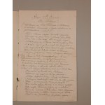[PAN TADEUSZ] ANTONI ORŁOWSKI. MRÓWKI- WIERSZ EROTYCZNY. RĘKOPIS Z PRZEŁOMU XIX I XX w).