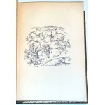 POTOCKI - RĘKOPIS ZNALEZIONY W SARAGOSSIE t.1-3 [komplet w 1 wol.] wyd. 1950r. ilustrował Antoni Uniechowski