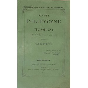 POLITICAL AND PHILOSOPHICAL STUDIES part 2 ed. 1866