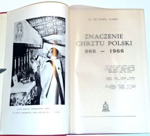 ILINSKI - THE SIGNIFICANCE OF THE CHRISTENING OF POLAND 966 - 1966