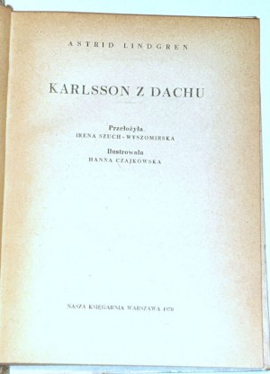 LINDGREN - KARLSSON FROM THE ROOF