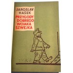 HASEK- PRZYGODY DOBREGO WOJAKA SZWEJKA wyd.1955 Tom I-IV [komplet w 2 wol.] skóra