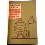 HASEK- PRZYGODY DOBREGO WOJAKA SZWEJKA wyd.1955 Tom I-IV [komplet w 2 wol.] skóra