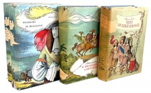 DUMAS - THE TRILOGY OF THE THREE MUSKETEERS ed. 1957-9 illustrations by Skarżyński