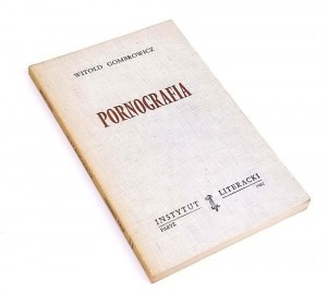 GOMBROWICZ - PORNOGRAPHY IL Paris