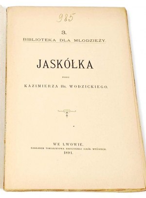 WODZICKI- ORNITOLOGICAL RECORDS Swallow 1891