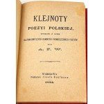 KLEJNOTY POEZYI POLSKIEJ 1882 oprawa wydawnicza