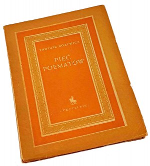 RÓŻEWICZ-FIVE POEMS, 1st ed.