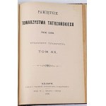 PAMIĘTNIK TOWARZYSTWA TATRZAŃSKIEGO vol. XVI-XX, 1895-9