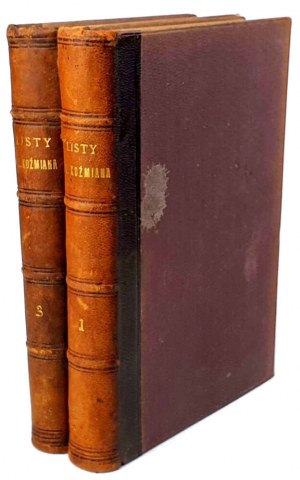 KOŹMIAN - LETTERS OF ANDRZEJ EDWARD KOŹMIAN1894 vol.1-3 [complete] binding