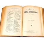 KOŹMIAN - LISTY ANDRZEJA EDWARDA KOŹMIANA1894 t.1-3 [komplet] oprawa