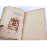TUWIM- CZYHANIE NA BOGA 1922 okładka Gronowski. Marka ochronna z numerem i pieczątką monogramową J. Tuwima