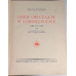 BYSTROŃ- DZIEJE OBYCZAJÓW W DAWNEJ POLSCE. WIEK XVI-XVIII setki ilustracji ZŁOTA OPRAWA