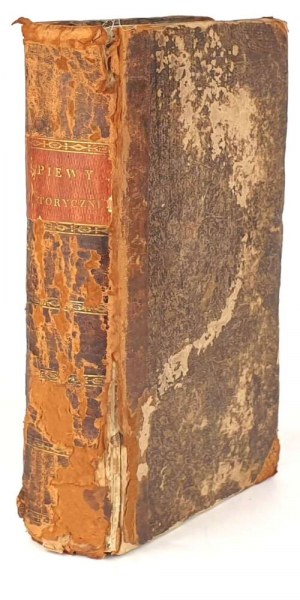 NIEMCEWICZ- HISTORICAL SINGS with music and engravings 1816