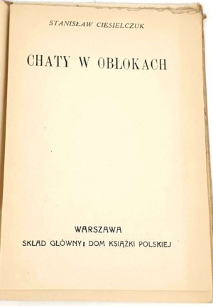 CIESIELCZUK- CHATES IN OBLACES 1927. cover