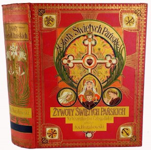HOZAKOWSKI - LIVES OF THE Saints publ.1907 binding