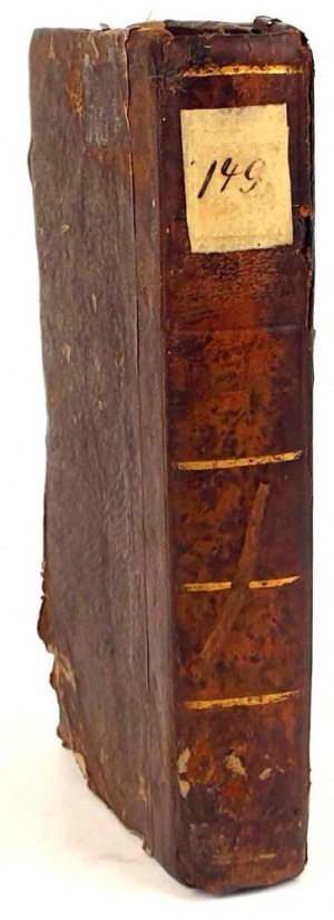 [A WEEKLY STUDY FOR USE IN WARSAW SEMINARIES] HEBDOMADALE STUDIORUM SEU RUDIMENTA THEOLOGICA. Varsavia 1805