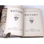 ZEGADŁOWICZ- MOTORY T.1-2 [komplet w 2 wol.] 1938. Książki ilustrowane śmiałymi grafikami Stefana Żechowskiego