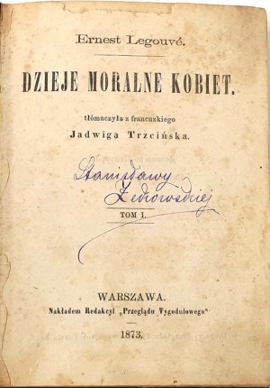 LEGOUVE- MORAL HISTORY OF WOMEN 1873