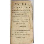 [PODRĘCZNIK DOBRYCH OBYCZAJÓW] MARKIEWICZ - NAUKA OBYCZAIOWA O OBRZYDZENIU WYSTĘPKÓW 1810