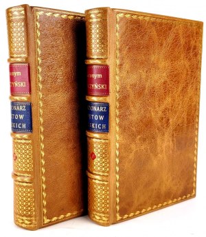 JUSZYŃSKI - DICTIONARY OF POETOW POLSKICH t. 1-2 in 2 vols. [complete]