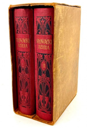 SŁOWACKI- DZIEŁA vol.I-II [complete] ed. Pini ed. 1910. portraits, case