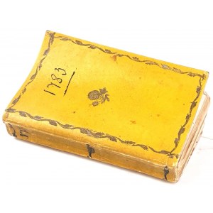 [DANIEL CHODOWIECKI] ALMANAC DE GOETTINGUE POUR L'ANNEE wyd. 1783. Ryciny Daniela Chodowieckiego