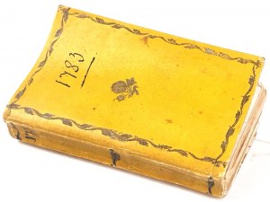 [DANIEL CHODOWIECKI] ALMANAC DE GOETTINGUE POUR L'ANNEE ed. 1783. engravings by Daniel Chodowiecki