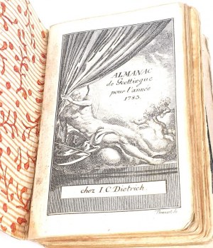[DANIEL CHODOWIECKI] ALMANAC DE GOETTINGUE POUR L'ANNEE ed. 1783. engravings by Daniel Chodowiecki