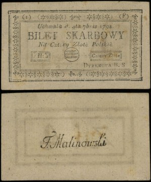 Poland, 4 Polish zlotys, 4.09.1794
