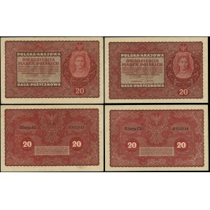 Polska, zestaw 4 banknotów, 23.08.1919