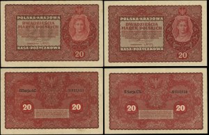 Poland, set of 4 banknotes, 23.08.1919