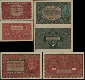 Poland, set of 5 banknotes, 23.08.1919