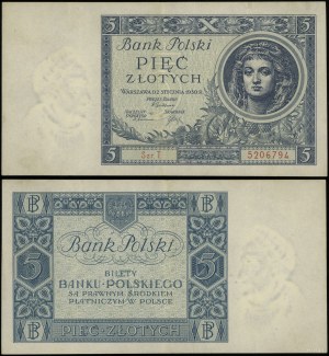 Polsko, 5 zlotých, 2.01.1930