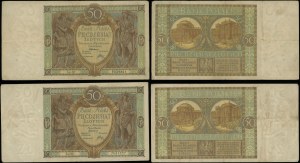 Poland, set: 2 x 50 zloty, 1.09.1929