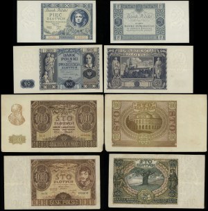 Poland, set of 4 banknotes, 1930-1940