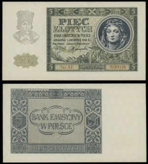 Poland, 5 zloty, 1.08.1941