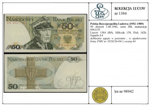 Polsko, 50 zlotých, 1.06.1982
